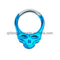 Alumínio Skull Shape Carabiners Primavera Snap Clip Hook